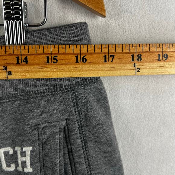 Abercrombie & Fitch Fleece Lined Sweatpants Men’s SZ LG Pockets Logo Drawstring - Picture 6 of 13